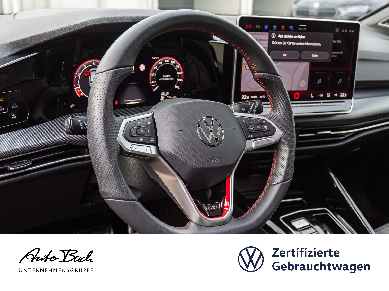 Volkswagen Golf VIII GTI 2.0 TSI DSG Navi LED Panorama Digital Cockpit HuD DCC ACC EPH