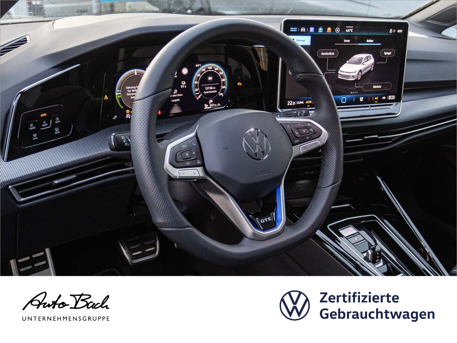 Volkswagen Golf VIII GTE Black Style 1.5 TSI DSG eHybrid, Leder, Panoramadach, LED-Matrix, Navi