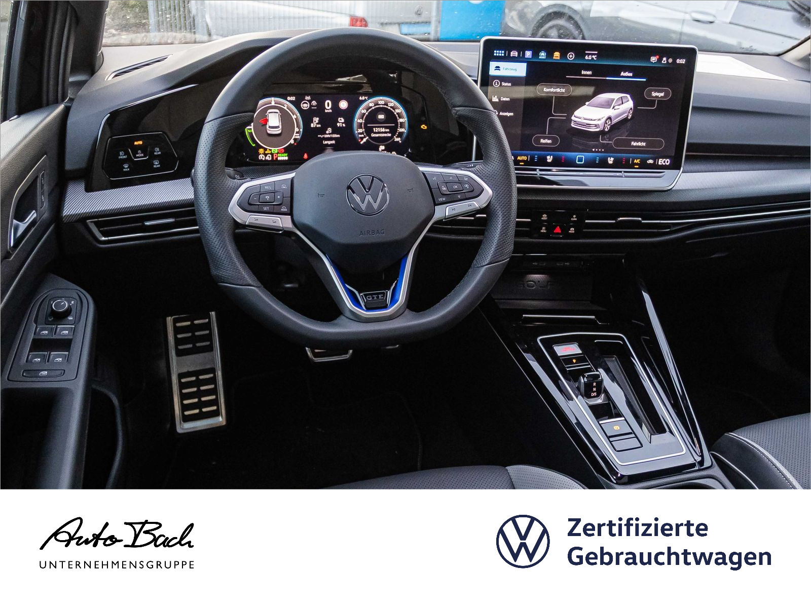 Volkswagen Golf VIII GTE Black Style 1.5 TSI DSG eHybrid, Leder, Panoramadach, LED-Matrix, Navi