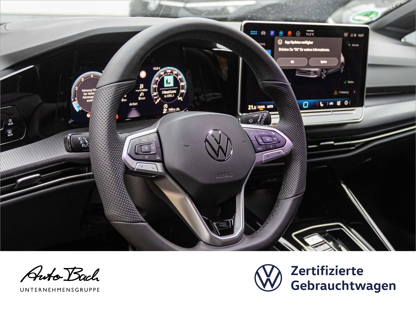 Volkswagen Golf VIII 1.5 eTSI DSG R-Line, Navi, LED, Head-up-Display, App-Connect