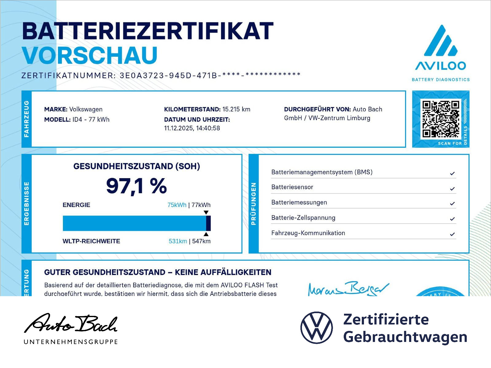 Volkswagen ID.4 Pro Performance, Navi, LED-Matrix, App-Connect, Rückfahrkamera