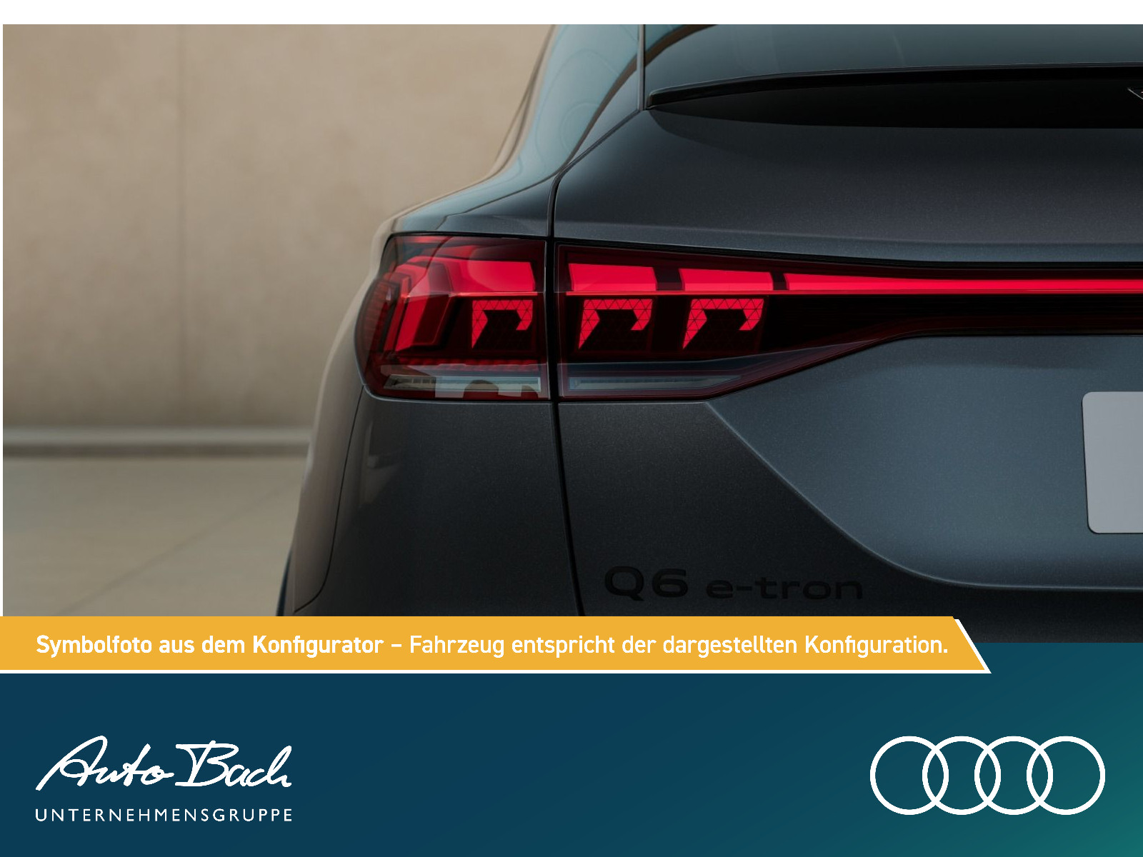 Audi Q6 Sportback S-Line e-tron qu. Tech-Pro B&O Luftfed. Panorama AHK 315 kW