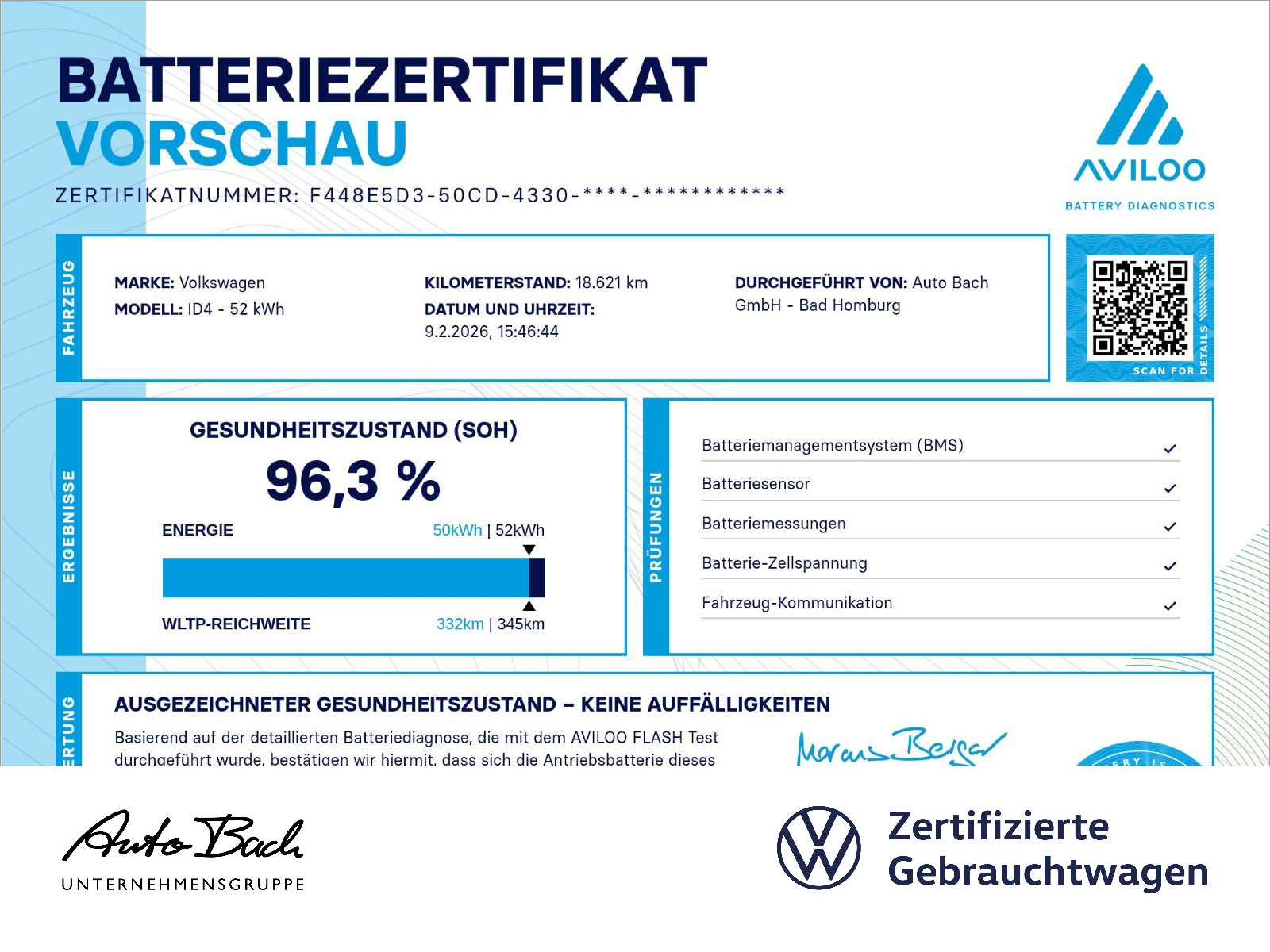 Volkswagen ID.4 Pure Performance, LED, Standklimatisierung, App-Connect, ACC