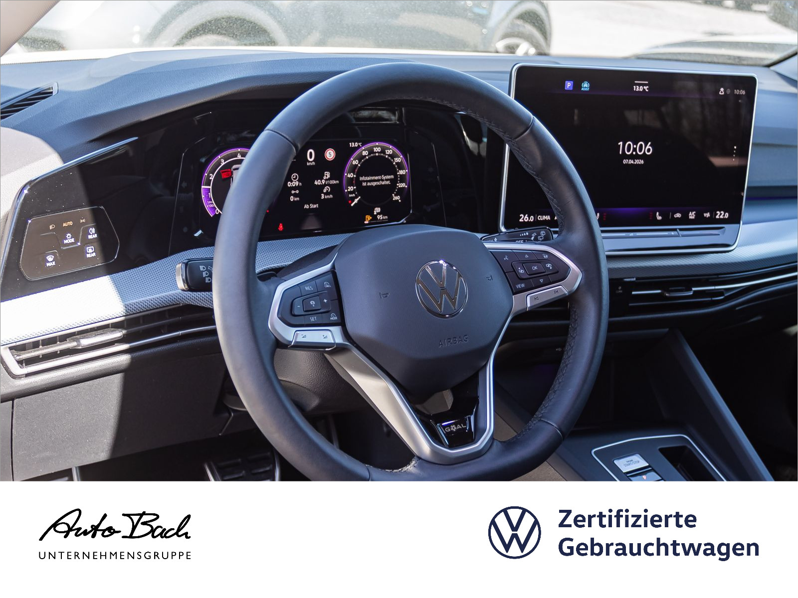 Volkswagen Golf VIII 1.5 eTSI DSG Goal, LED, Rückfahrkamera, App-Connect, Digital Cockpit Pro