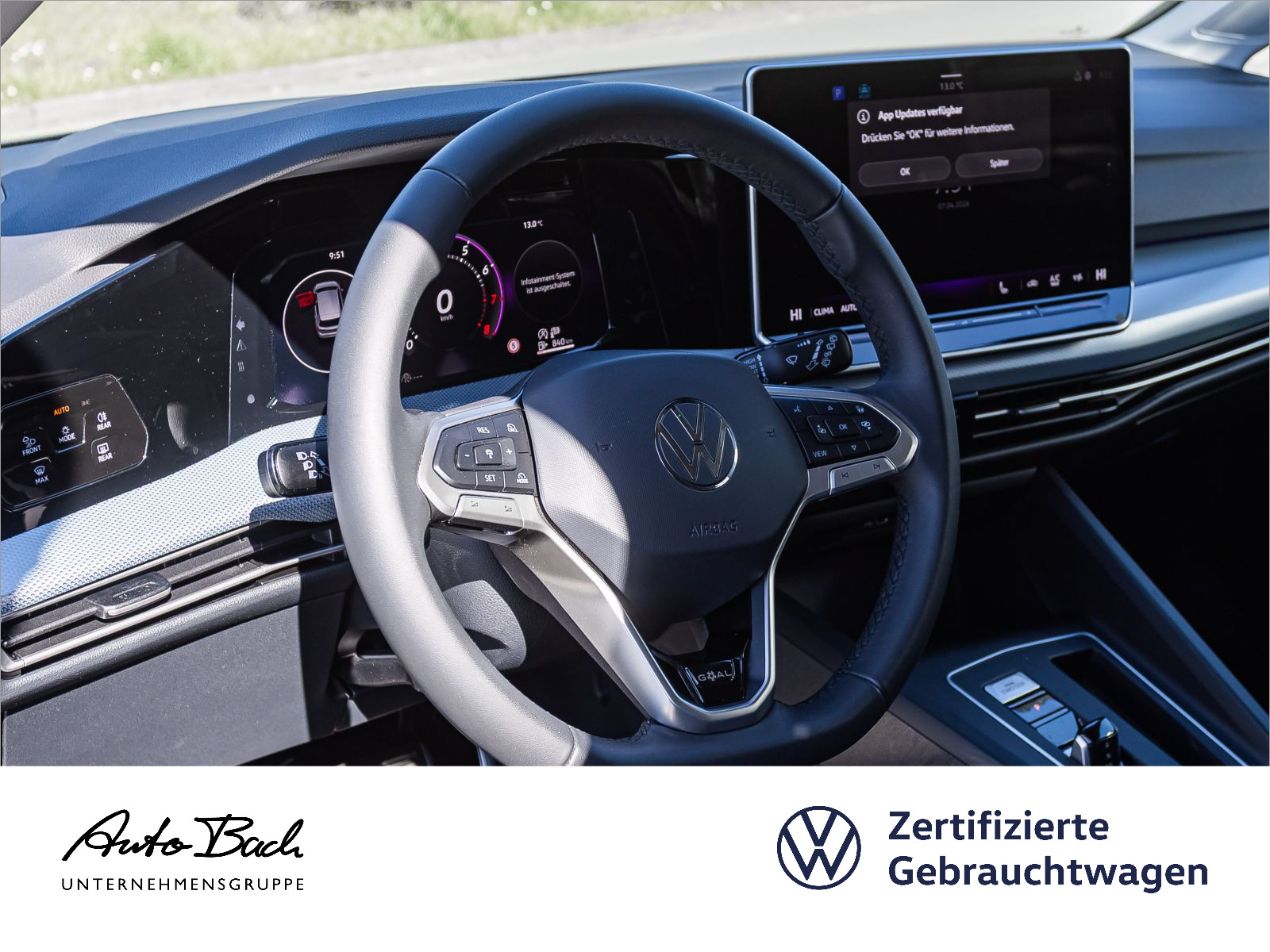 Volkswagen Golf VIII 1.5 eTSI DSG Goal, AHK, Navi, LED-Plus, Rückfahrkamera, App-Connect