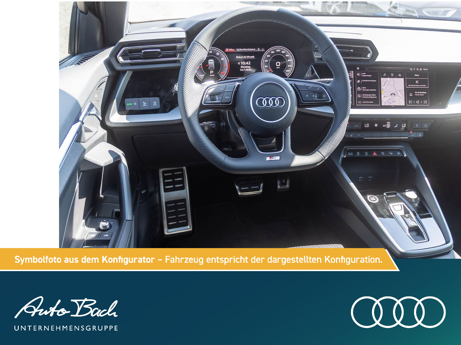 Audi A3 Sportback S line TFSI 150PS Stronic 19" / Interieur S / Business