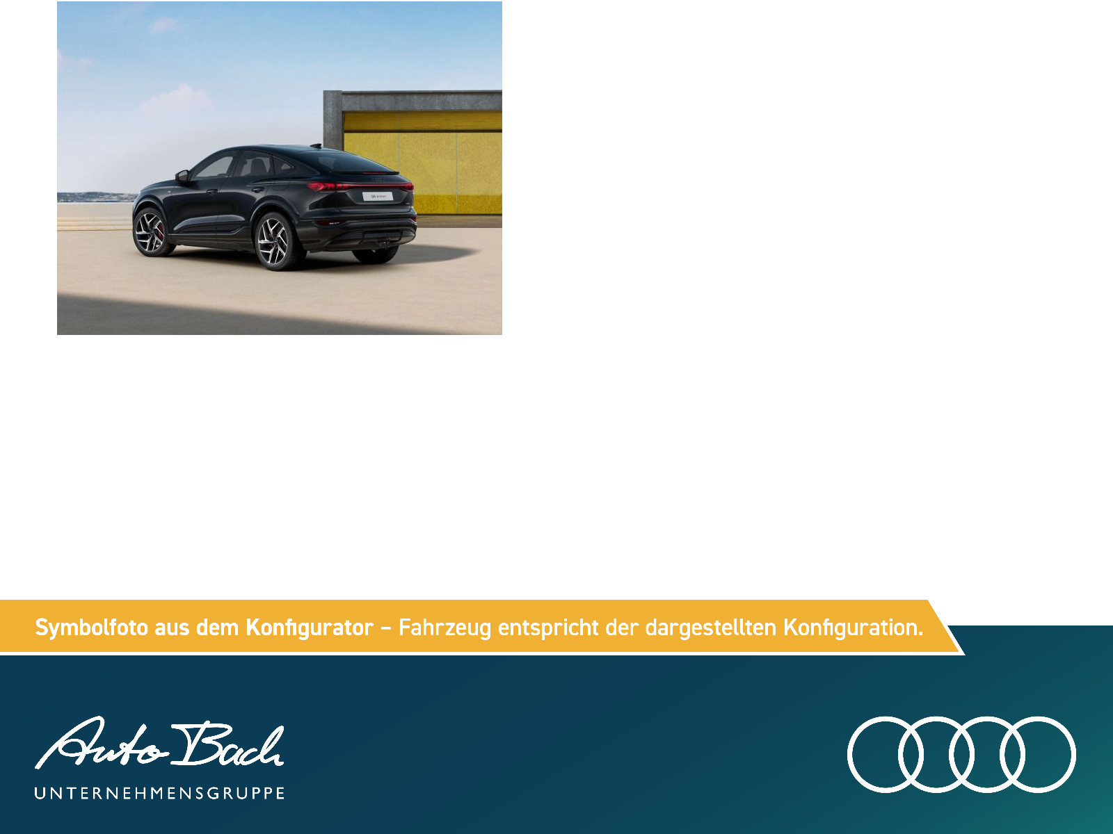 Audi Q6 Sportback e-tron S line quattro  Luftfwk. / HuD / Pano / B&O/  TechPro 315 kW