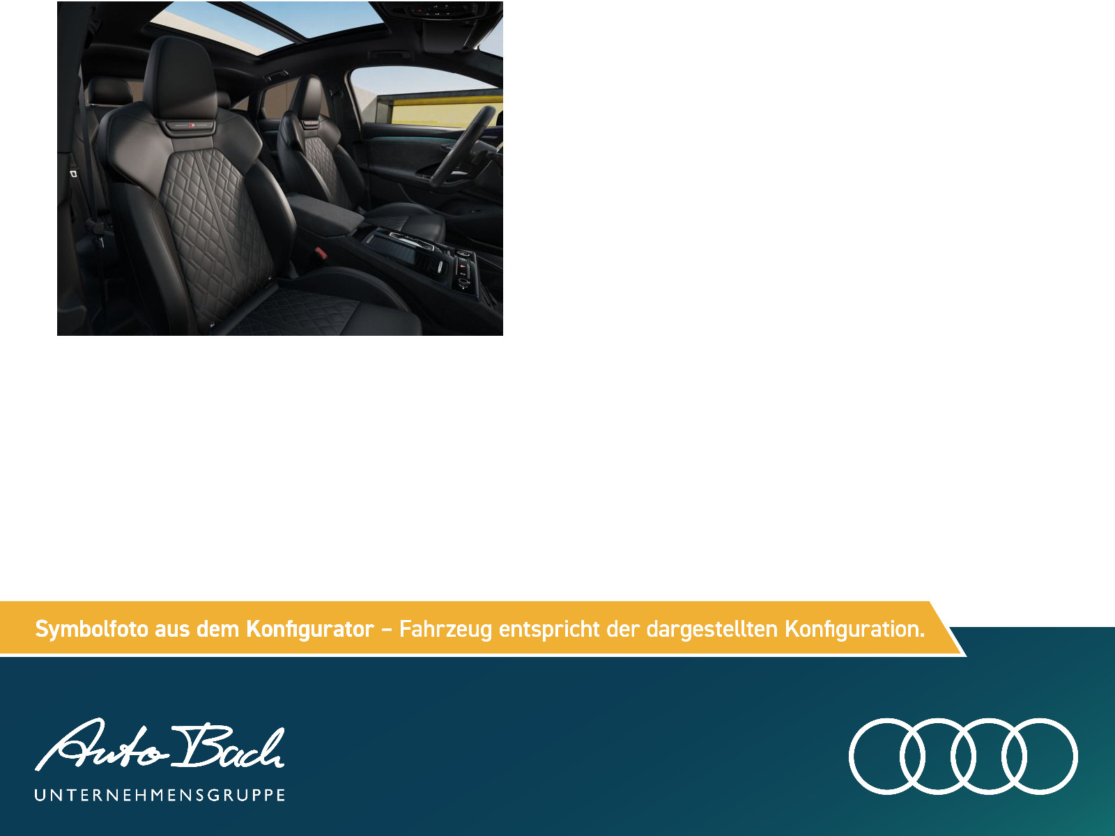Audi Q6 Sportback e-tron S line quattro  Luftfwk. / HuD / Pano / B&O/  TechPro 315 kW