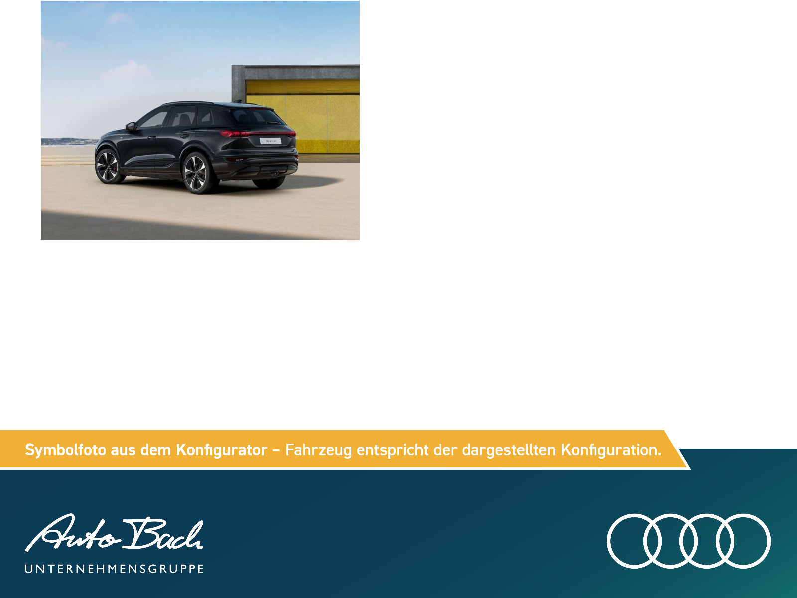 Audi Q6 Sportback e-tron S line qu. Luftfwk. / HuD / Pano / B&O/  TechPro 315 kW